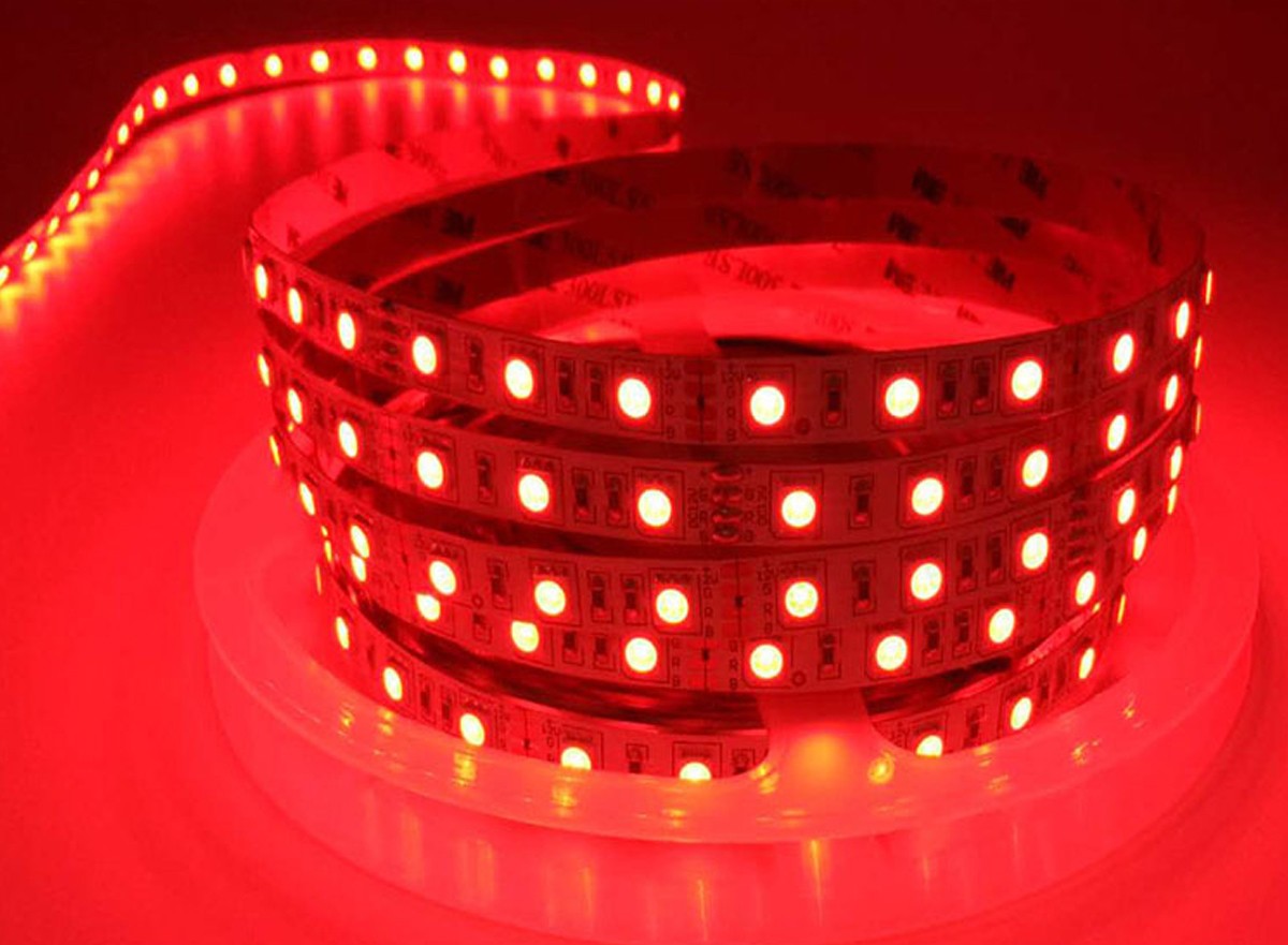 RGB-12V-裸板-白板-10寬-60燈(紅光）