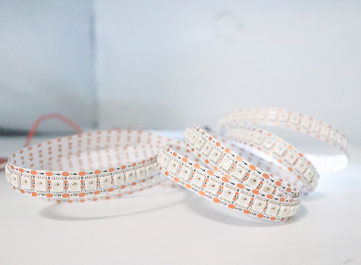 內置WS2815 5050RGB  144燈 12V 點單電控斷點續(xù)傳