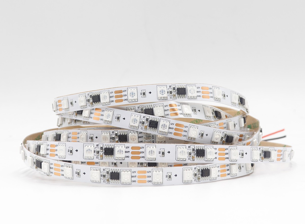 外置WS2811 5050RGB 20段60燈 12V
