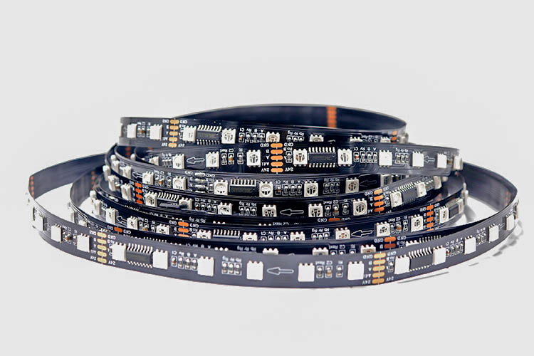 UCS512C4 5050RGB 10段60燈 24V 黑板